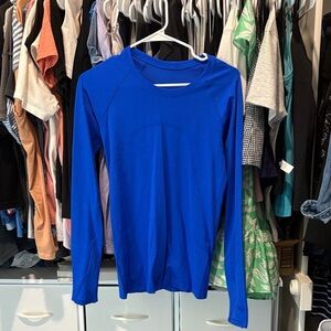 lululemon athletica Vibrant Blue Long Sleeve Top
